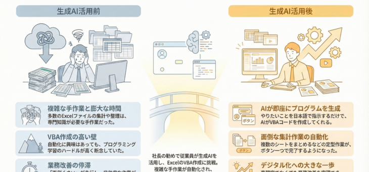 【製造現場のDX】生成AIで「コピペ作業」をゼロに。小規模から始める業務改善の実践例